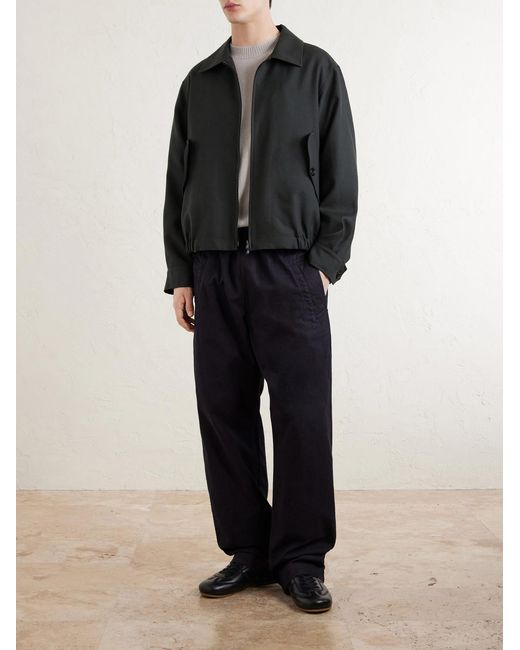 Margaret Howell Black Virgin Wool Blouson Jacket for men