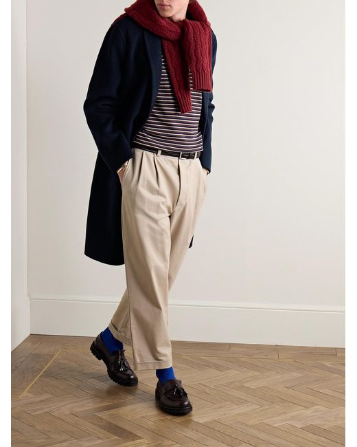 Mr P. Blue Double-Faced Virgin Wool And Cashmere-Blend Coat for men