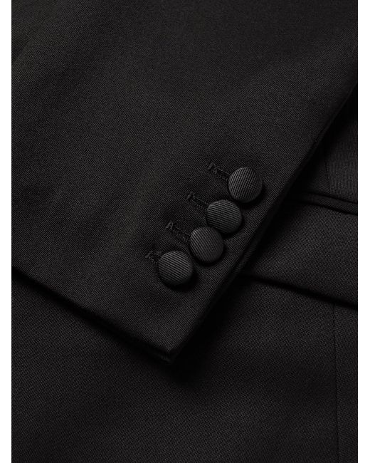 Favourbrook Black Hampton Wool Tuxedo Jacket for men