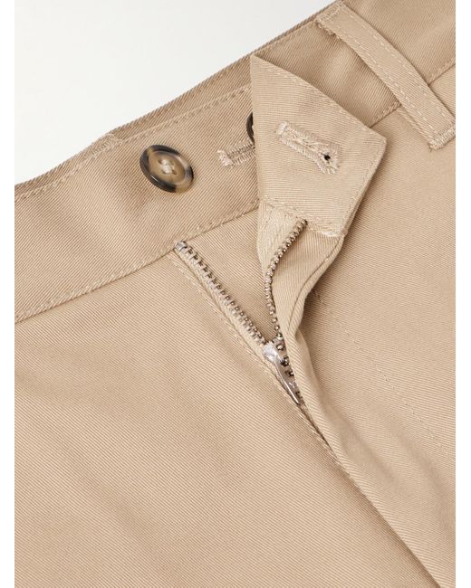 A.P.C. Natural Ville Straight-leg Cotton-twill Chinos for men