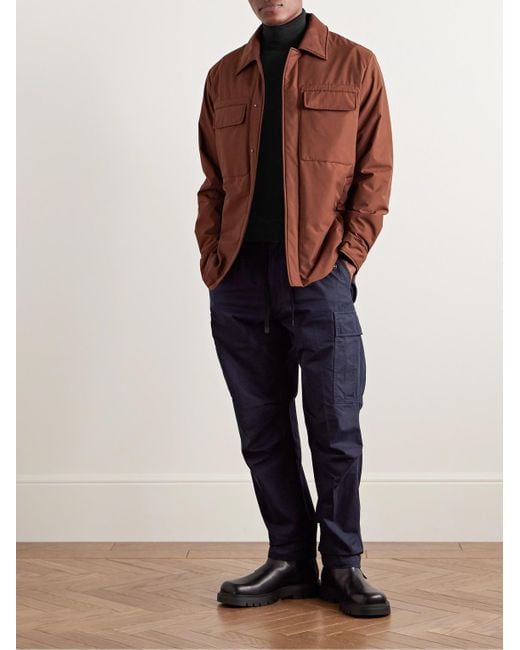 Zegna Black Cashmere And Silk-Blend Rollneck Sweater for men