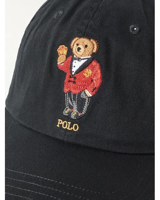 Polo Ralph Lauren Blue Logo-embroidered Cotton-twill Baseball Cap for men