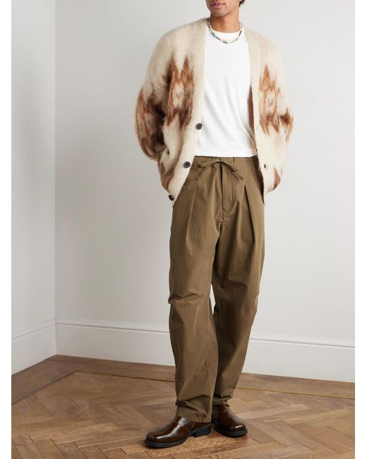 Isabel Marant Natural Deyann Tapered Cotton-blend Twill Trousers for men