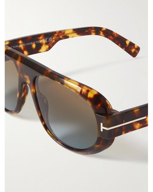 Tom Ford Multicolor Blake-02 Aviator-style Tortoiseshell Acetate Sunglasses for men