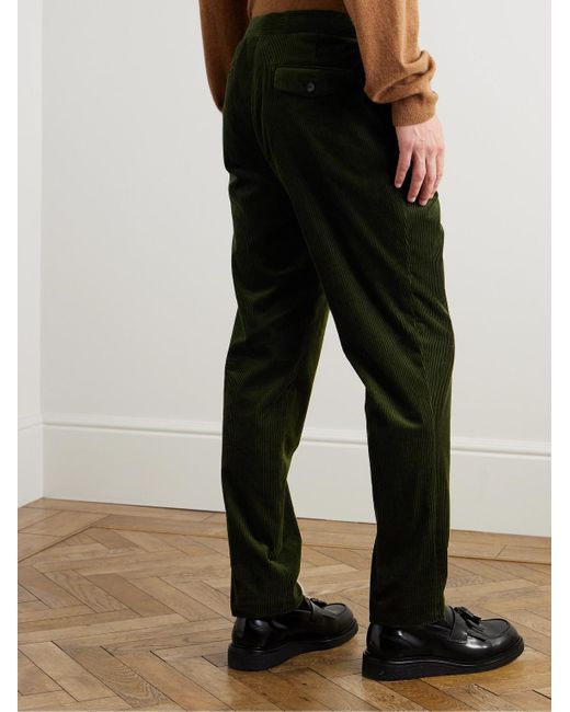 Mr P. Green Slim-Fit Straight-Leg Cotton And Cashmere-Blend Corduroy Tuxedo Trousers for men