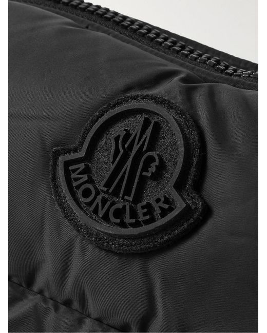 Legere Logo-Appliquéd Quilted Shell Messenger Bag di Moncler in Black da Uomo