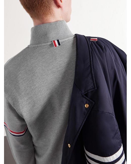 Thom Browne Gray Cotton-Piqué Sweatshirt for men