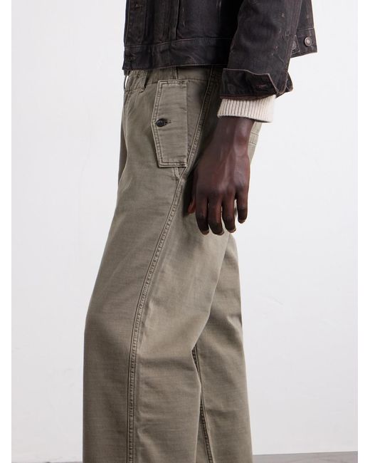 Jeanerica Natural Monti Straight-Leg Cotton-Twill Trousers for men