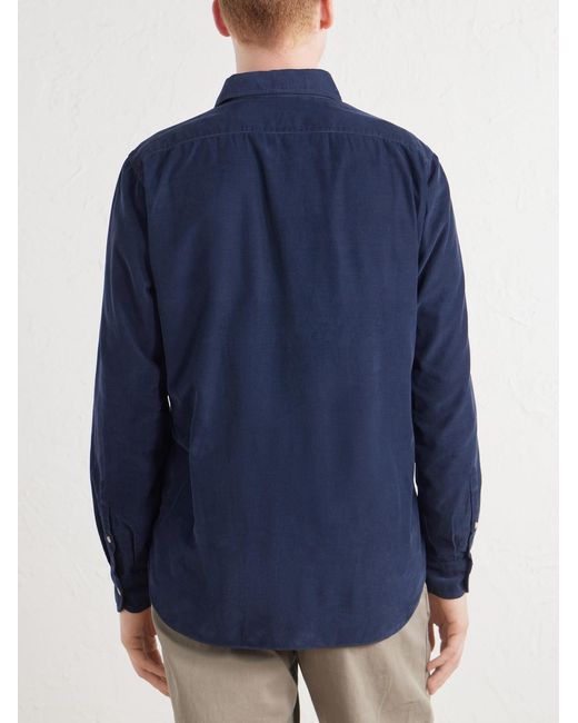 Boglioli Blue Cotton-corduroy Shirt for men