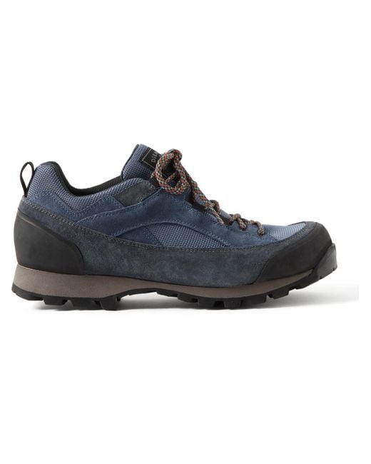 Diemme Blue Throwing Fits Grappa Suede And Rubber-trimmed Mesh Boots for men