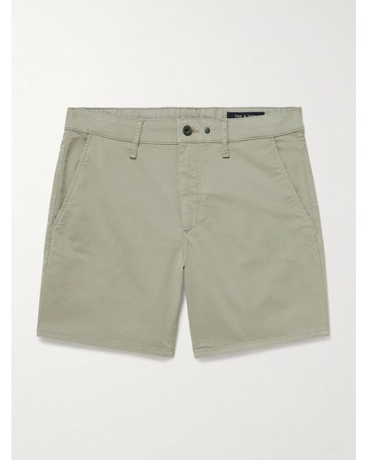 Rag & Bone Gerade geschnittene Shorts aus einer Baumwollmischung in Green für Herren