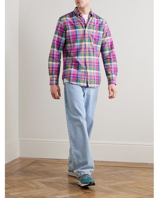 Polo Ralph Lauren Multicolor Logo-embroidered Checked Cotton-flannel Shirt for men