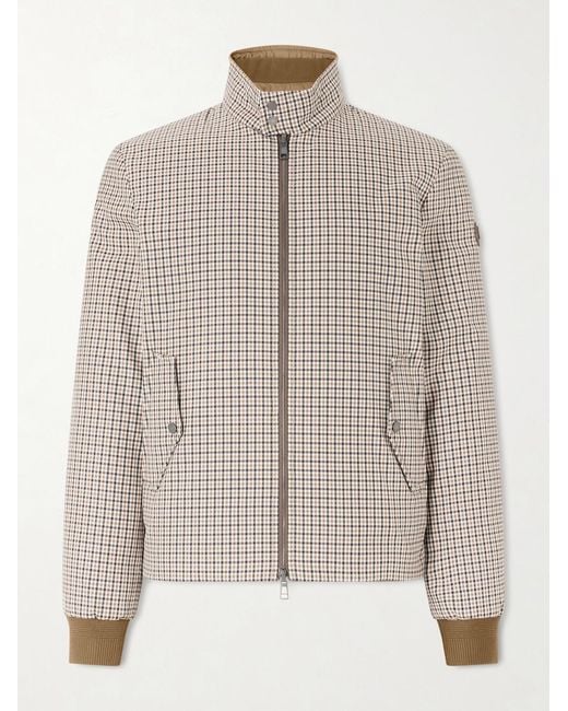 Moncler Natural Almogordo Reversible Checked Shell Down Jacket for men
