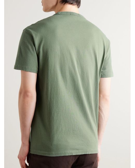 Polo Ralph Lauren Green Logo-embroidered Cotton-jersey T-shirt for men
