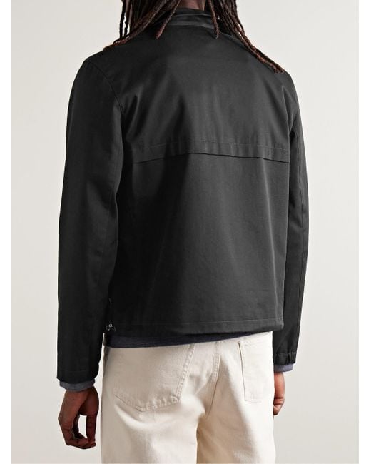Club Monaco Black Stretch-cotton Twill Jacket for men