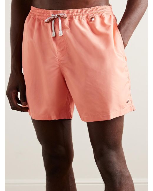 Loro Piana Pink Bay Straight-leg Mid-length Swim Shorts for men