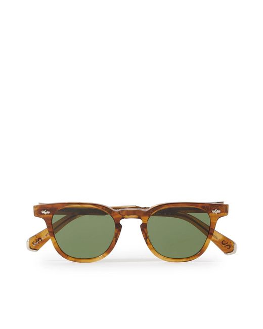 Mr. Leight Green Dean Round-frame Acetate Sunglasses for men
