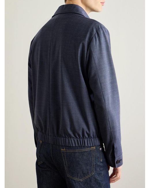 Bomber di Incotex in Blue da Uomo