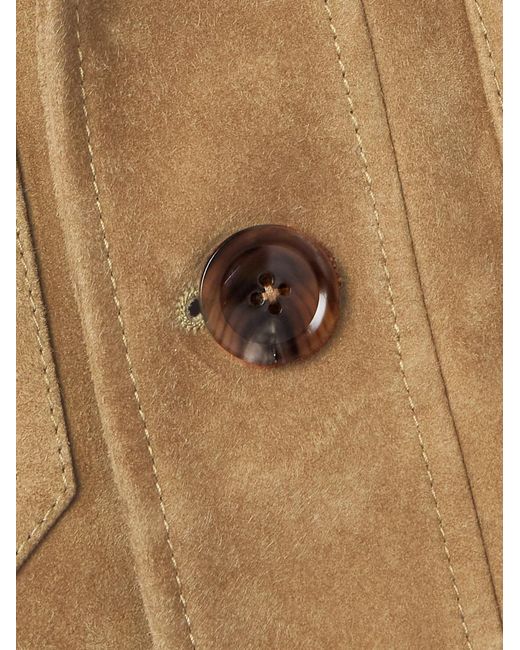 Tom Ford Natural Heathered Suede Jacket for men