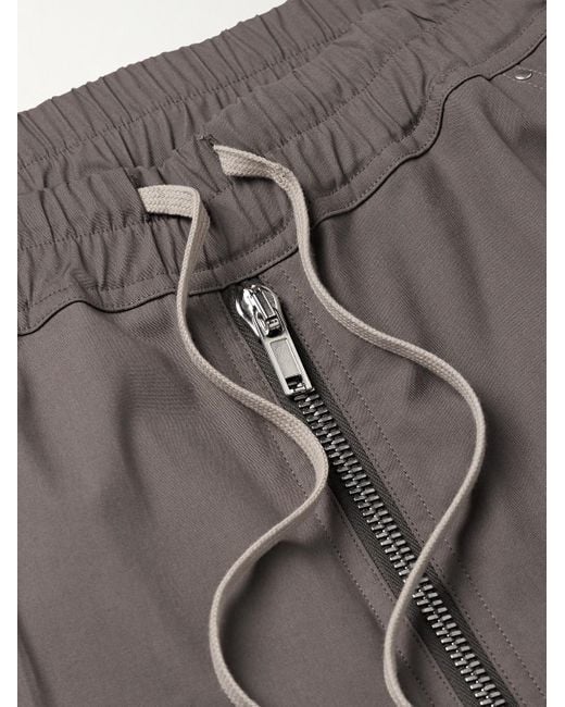 Rick Owens Bea weit geschnittene Hose aus Popeline aus einer Biobaumwollmischung mit Kordelzugbund in Gray für Herren