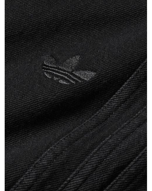 Adidas Originals Neuclassic Oversized-T-Shirt aus Denim mit Streifen in Black für Herren