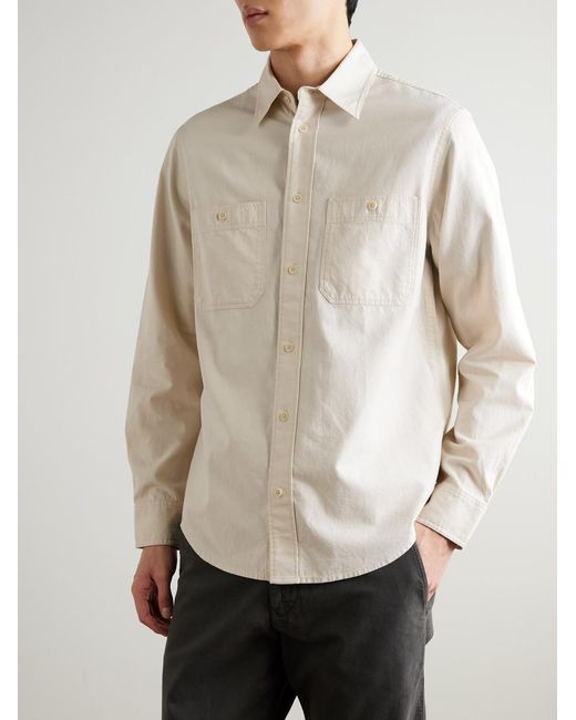 NN07 Natural Colby 50065 Organic Cotton And Hemp-blend Shirt for men