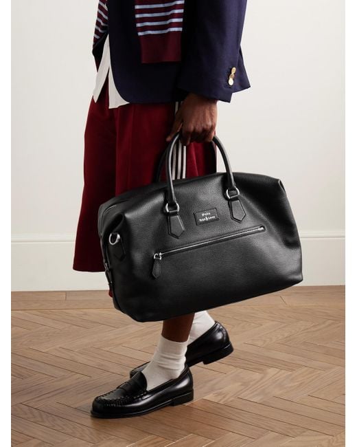 Polo Ralph Lauren Bowling-Tasche aus vollnarbigem Leder in Black für Herren