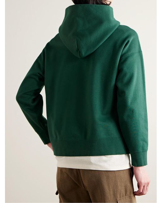 Visvim Ultimate Jumbo Hoodie aus Sea-Island-Baumwoll-Jersey in Green für Herren