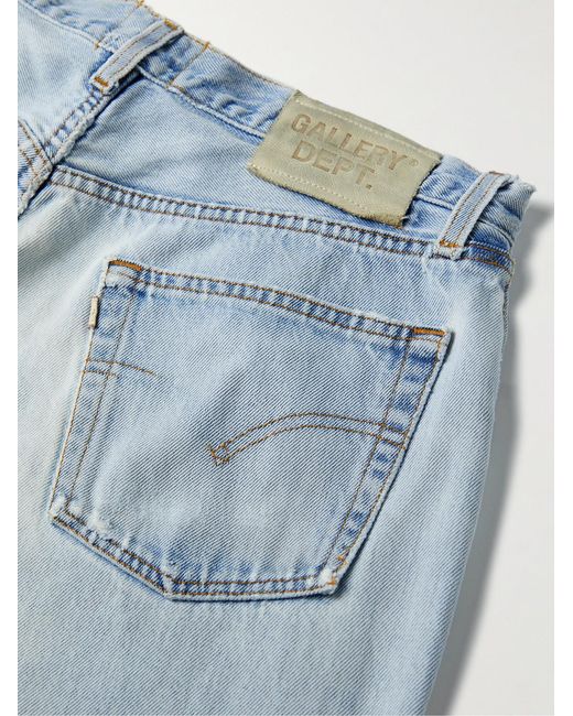GALLERY DEPT. Blue Ken Slim-Fit Panelled Distressed Jeans for men