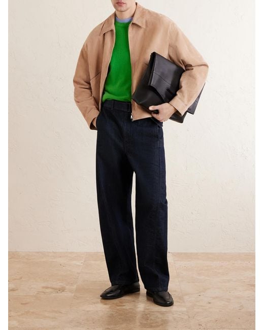 Valstar Natural Stan Suede Bomber Jacket for men