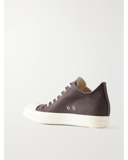 Rick Owens Red Ramones Denim Sneakers for men