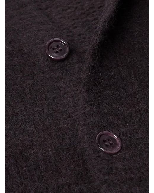 Dries Van Noten Blue Alpaca-Blend Cardigan for men