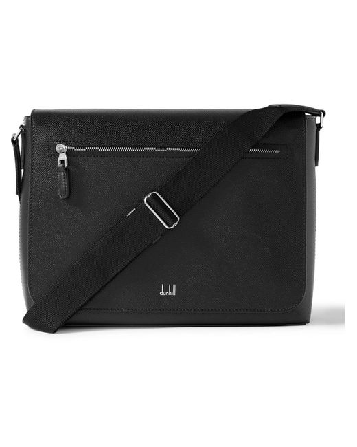 Dunhill Cadogan Full-grain Leather Messenger Bag in Black for Men | Lyst