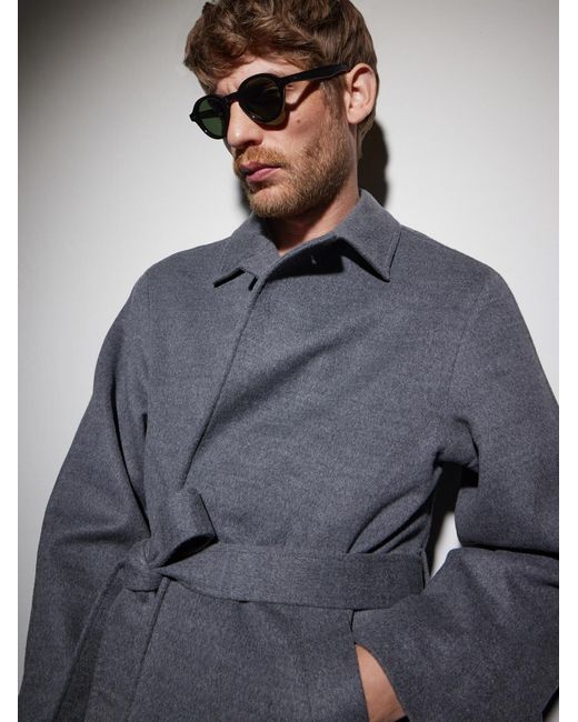 Garrett Leight Black Flipper Round-Frame Acetate Sunglasses for men