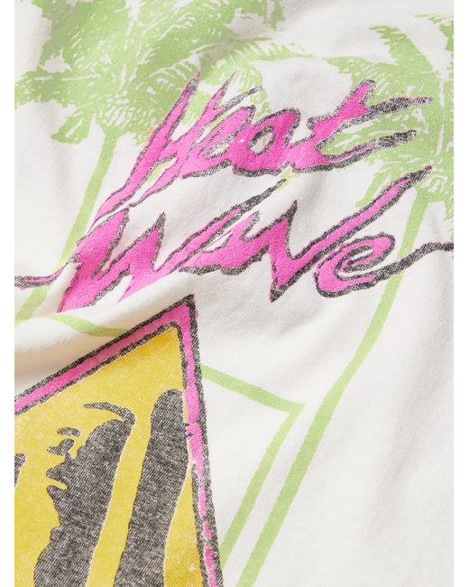 GALLERY DEPT. White Doc Johnson Heat Wave Glittered Printed Cotton-jersey T-shirt for men