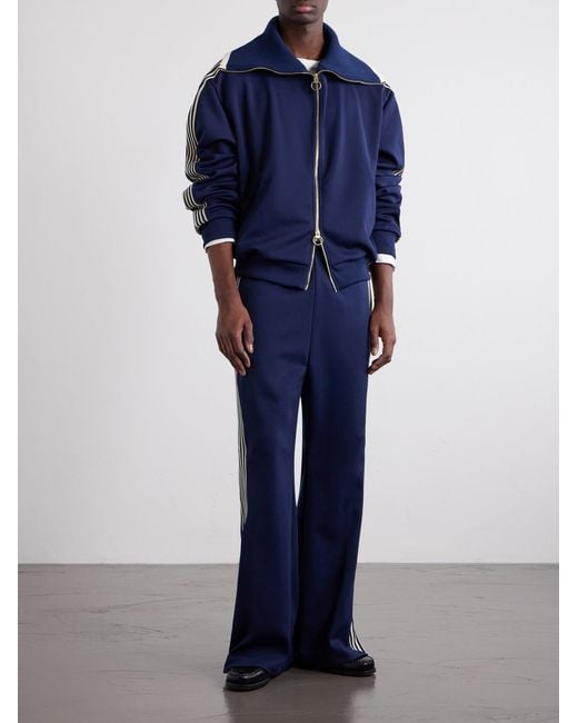Kapital Blue Striped Jersey Track Jacket for men