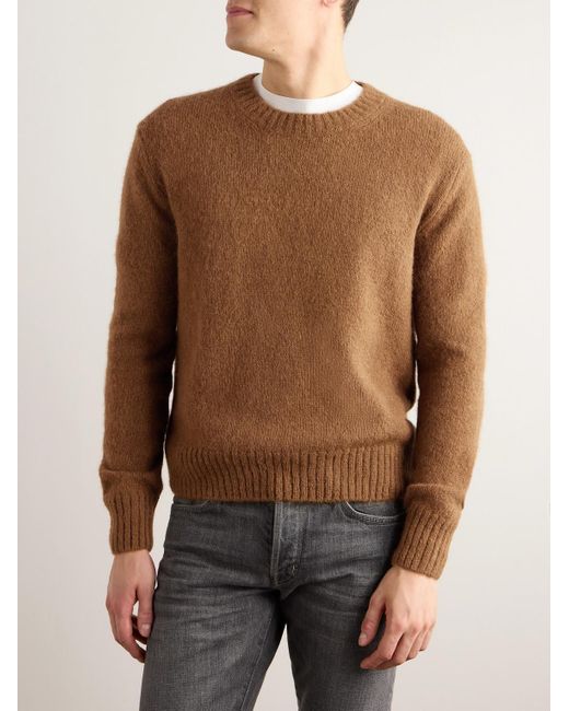 Tom Ford Brown Alpaca-blend Sweater for men