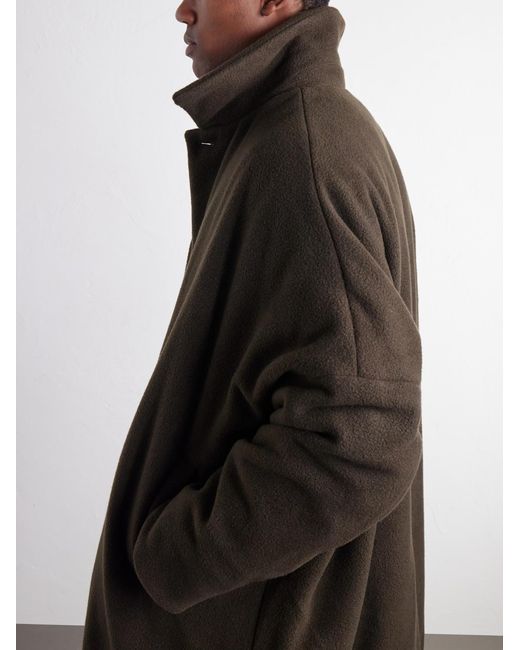 Casey Casey Brown Big Blobby Brushed Cashmere Coat for men