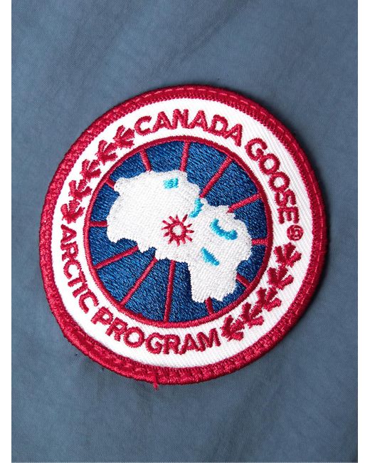 Canada Goose Faber Kapuzenjacke aus "AcclimaLuxe"-Shell mit Logoapplikation in Blue für Herren