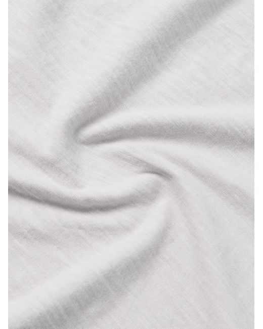 Barena Spilo Polohemd aus Baumwoll-Jersey in Stückfärbung in White für Herren
