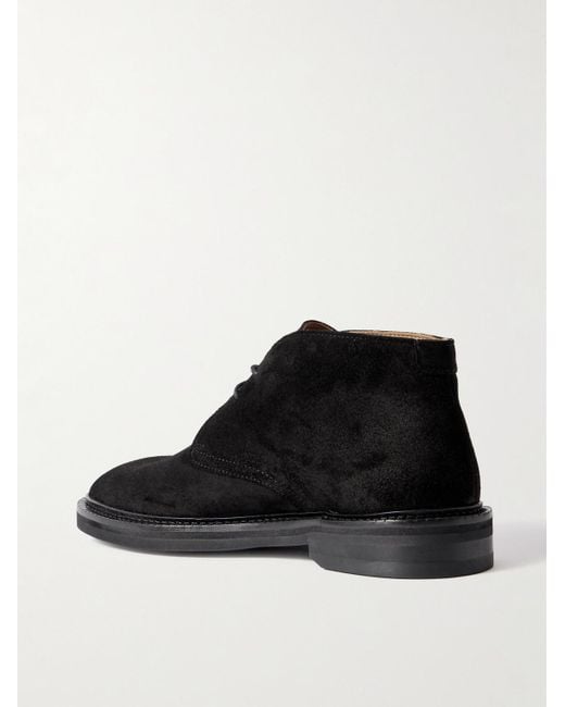 Mr P. Black Lucien Suede Chukka Boots for men