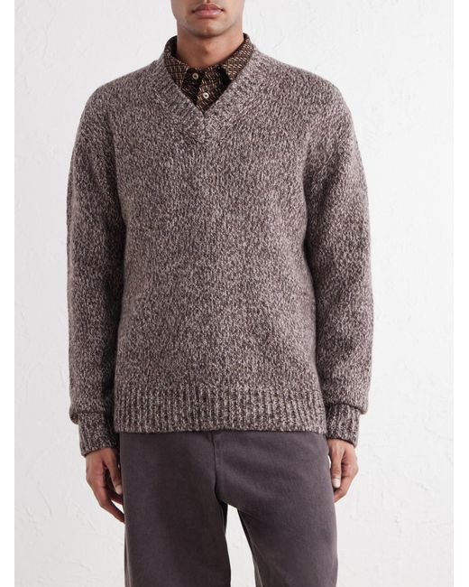 NN07 Gray Flint Merino Wool-Blend Sweater for men