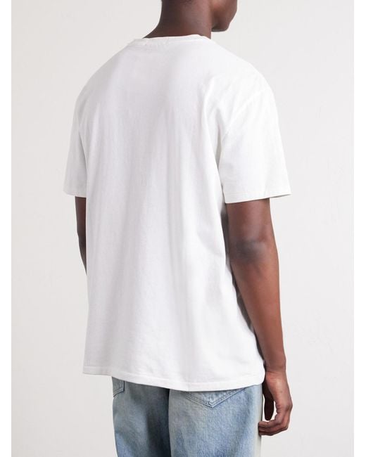Polo Ralph Lauren White Polo Bear Printed Cotton-Jersey T-Shirt for men