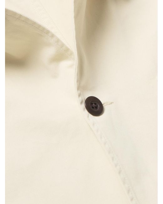 Portuguese Flannel Natural Labura Cotton-Twill Overshirt for men