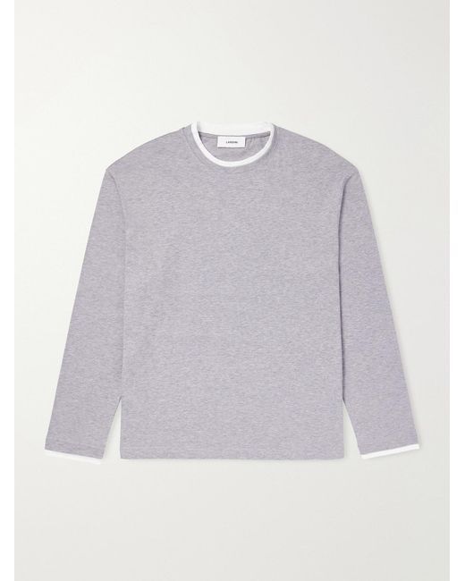 Lardini Gray Cotton-Jersey T-Shirt for men