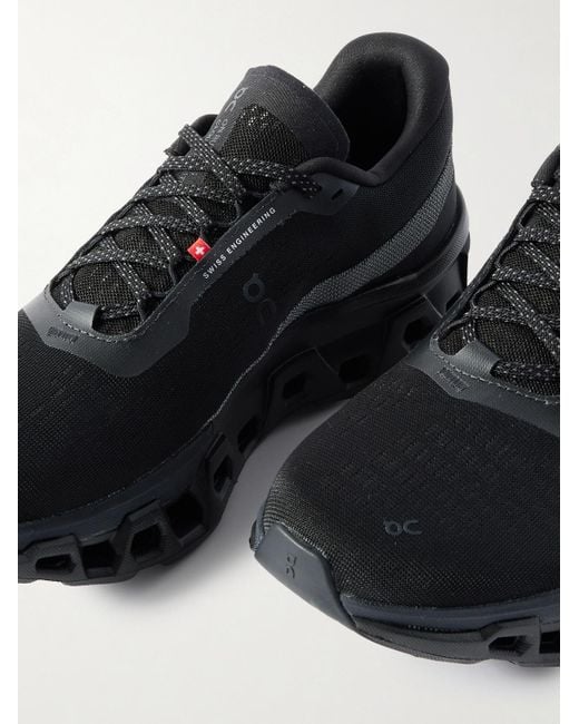 On Shoes Black Cloudmster 2 Rubber-trimmed Mesh Running Sneakers for men