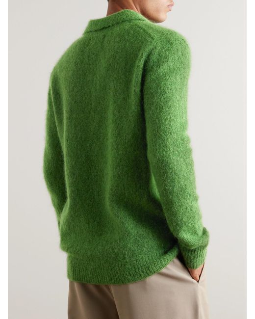 NN07 Green Throwing Fits Alfie 6512 Alpaca-blend Sweater for men