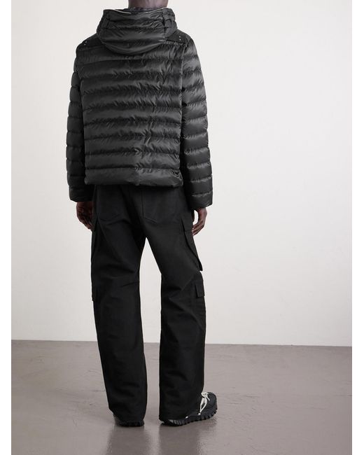 Rick Owens Black Moncler Quilted Shell Down Jacket for men
