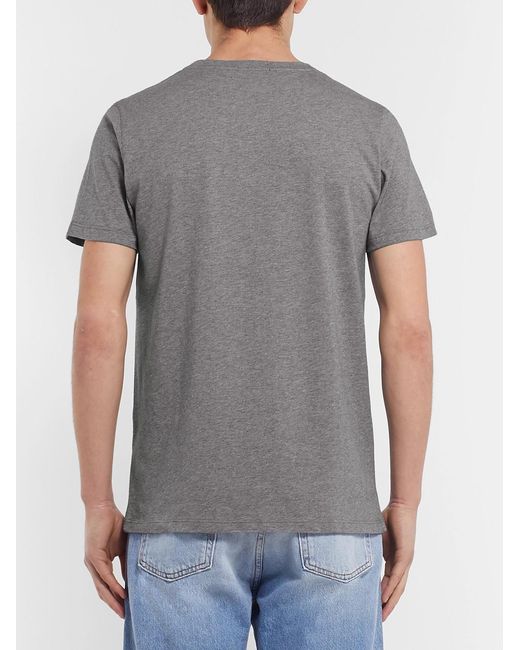 A.P.C. Gray Jimmy Cotton-Jersey T-Shirt for men