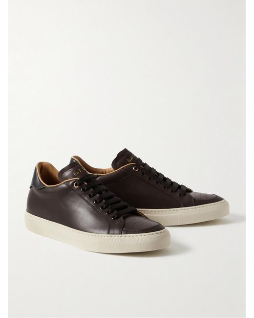 Paul Smith Brown Banff Leather Sneakers for men